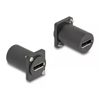 Moduł DeLOCK D-Type DisplayPort żeński do żeńskiego 4K czarny
