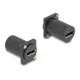 Moduł DeLOCK D-Type DisplayPort żeński do żeńskiego 4K czarny
