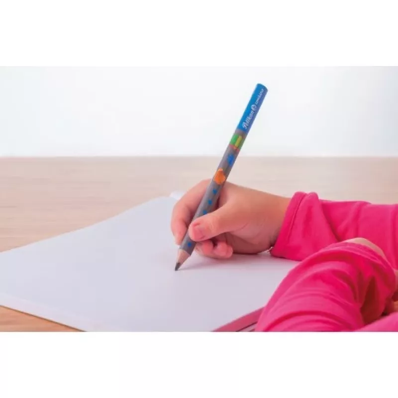 Zestaw ołówków do nauki Pelikan Combino BS, gumka, temperówka, niebieski (821605)