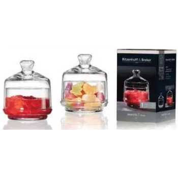 Szklany słoik do przechowywania ritzenhoff & breker SWEETS 285 ml ze szklaną pokrywką