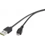 Kabel USB Renkforce Duplex 2.0 Micro-USB Typ B 5 V 0,5 m