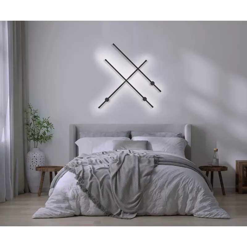Lampa ścienna LED Activejet AJE-HILTON Czarny NW