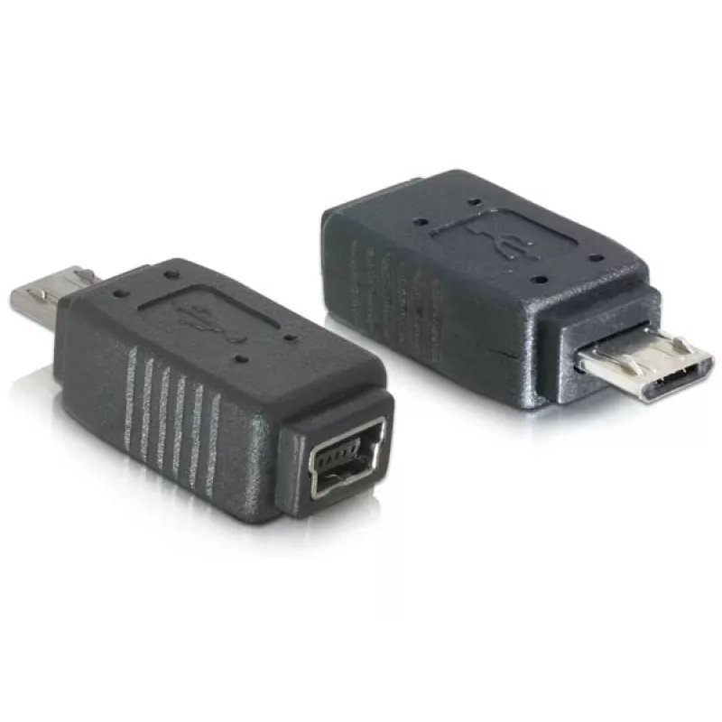 Adapter USB micro-B męski na mini USB 5-pin DeLOCK 65063