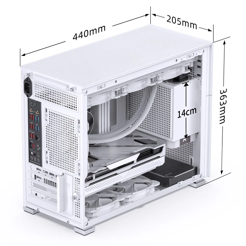 Obudowa PC Jonsbo D31 STD Midi Tower Biała