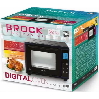 Mini piekarnik Brock Electronics TO 3301 DB — kompaktowy blatowy piekarnik elektryczny