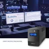 Qoltec Monolith zasilacz awaryjny (UPS) z podwójną konwersją (Online) 0.45 kVA 240 W 2 gniazda wyjściowe