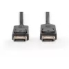 Kabel połączeniowy DisplayPort z zatrzaskami 1080p 60Hz FHD Typ DP / DP M / M czarny 3m