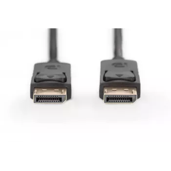 Kabel połączeniowy DisplayPort z zatrzaskami 1080p 60Hz FHD Typ DP / DP M / M czarny 3m