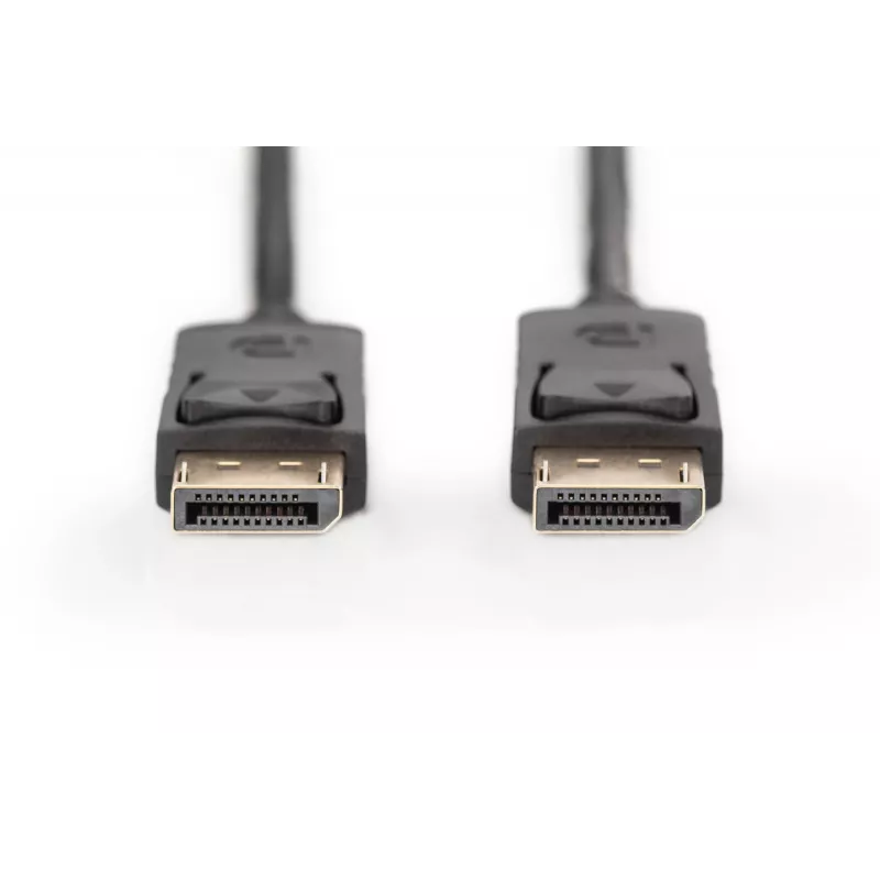 Kabel połączeniowy DisplayPort z zatrzaskami 1080p 60Hz FHD Typ DP / DP M / M czarny 3m