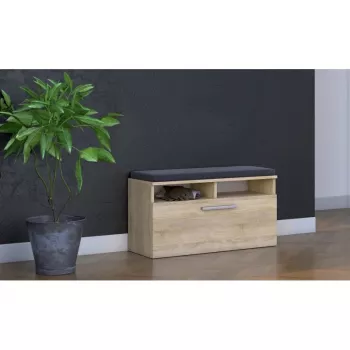 Zamknięty organizer na buty Top e Shop RIVA SZAFKA SONOMA — wykończenie dąb, 850×460 mm, płyta wiórowa 16 mm