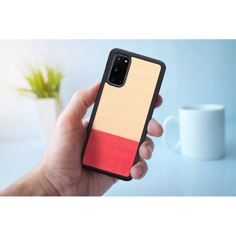 Etui na smartfon mężczyzna i drewno Galaxy S20 Miss Match Czarny — ochronna obudowa tył na Samsung Galaxy S20