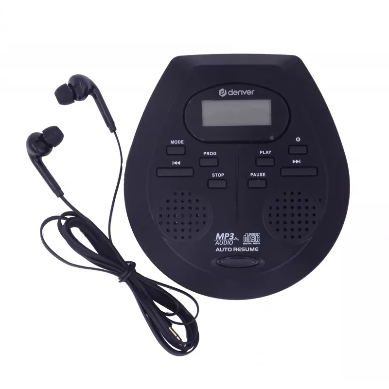 Przenośny odtwarzacz CD Denver DMP-395B Czarny Odtwarzanie MP3 Wyświetlacz LCD
