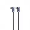 Kabel USB-C Unitek C14147ABK01-1M, 1 m, złącza kątowe 90°, USB PD 3.0 100W, dane 480 Mbps, czarny