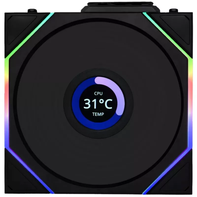 Lian Li UNI FAN TL Wireless LCD ARGB 120 mm Reverse Blade - Czarny