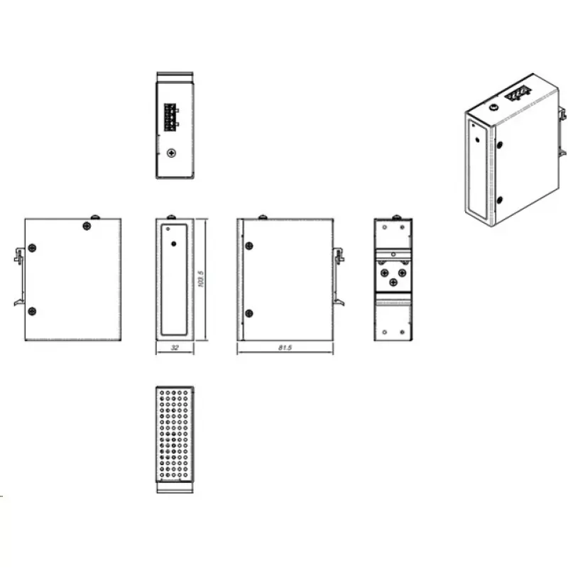 Przetwornica DC-DC ALLNET ALL-B101 12–24VDC na 48–54VDC, do 200W