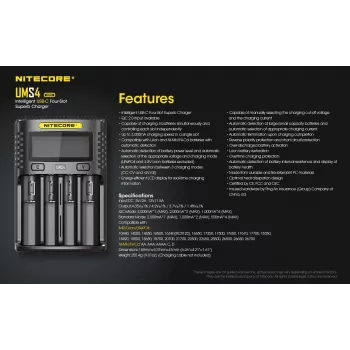 Ładowarka Nitecore UMS4