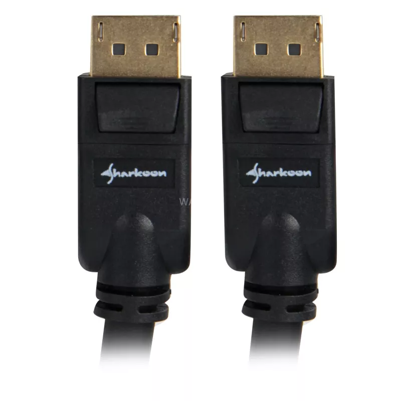 Kabel DisplayPort Sharkoon DisplayPort 1.3, obsługa 4K, 2 m