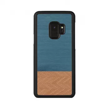 etui na smartfona man and wood for Samsung Galaxy S9 denim Czarny