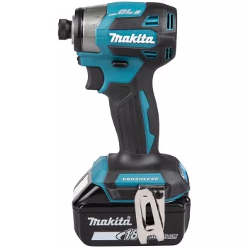 Zakrętarka udarowa Makita DTD173RTJ 18V akumulatorowa, uchwyt 1/4 cala, 3600 RPM, rękojeść pistoletowa, Li-Ion