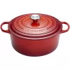 Le Creuset Signature okrągły garnek żeliwny 26 cm 5,3 l, wiśniowy