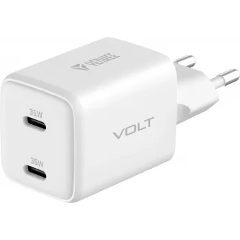 Ładowarka ścienna USB-C YENKEE G35D 2x18W Power Delivery 3.0 3A