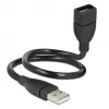 Kabel USB DeLOCK 35cm USB 2.0 83498 Czarny