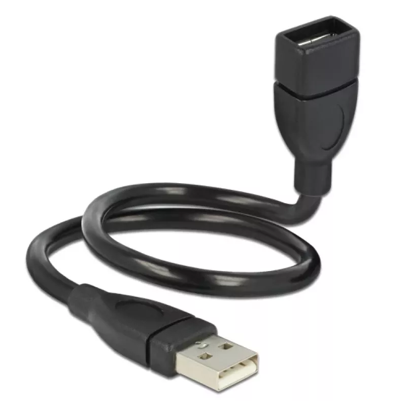 Kabel USB DeLOCK 35cm USB 2.0 83498 Czarny