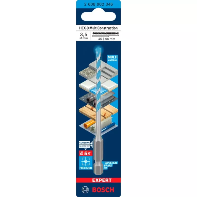 Eksperckie wiertło do betonu HEX-9 Multi Construction O 3,5 mm 1 szt. (2608902346)