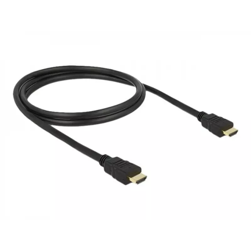 Kabel HDMI DeLOCK 84752 1m Typ A Męski do Męskiego Czarny