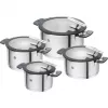 ZWILLING SIMPLIFY 66870-004-0 Zestaw garnków Stal nierdzewna 4 szt. Srebrny Czarny