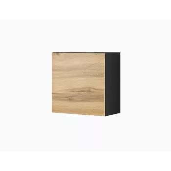 Szafka wisząca cama meble VIGO 50×50×30 cm czarna / dąb Wotan