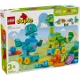 Zabawka konstrukcyjna LEGO DUPLO 10451 Dinozaury na kółkach zestaw 3-w-1, 108 elementów, wiek 3+, wysokość 220 mm