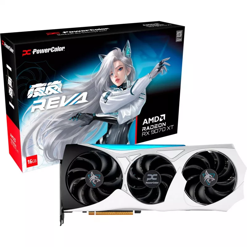 Karta graficzna power color Hellhound RX 9070 XT 16 GB OC (RX9070XT 16G-L/OC/REVA)