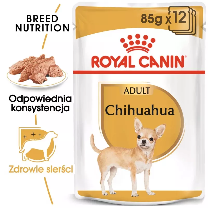 Mokra karma dla psa Royal Canin Chihuahua Adult saszetka 85 g — drób, dla dorosłych Chihuahua 1–1,9 kg