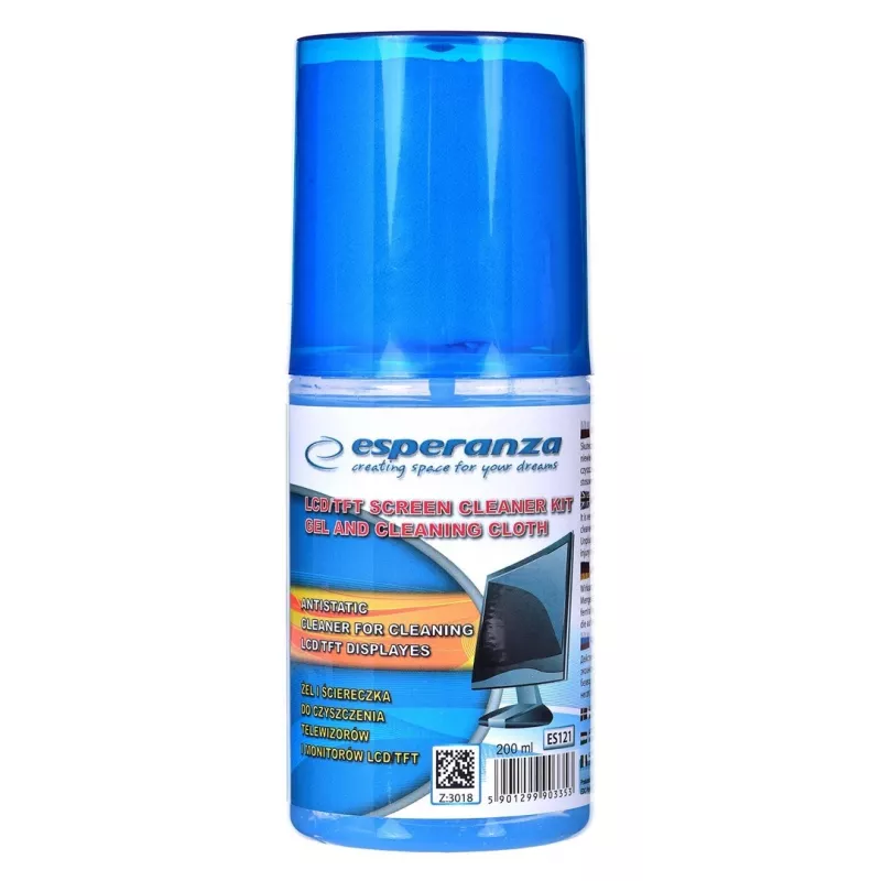 Zestaw do czyszczenia ekranów ESPERANZA ES121 do LCD/TFT/Plazmy, 200 ml