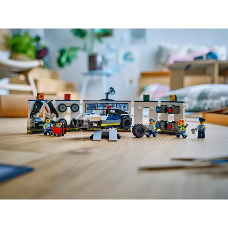 LEGO CITY 60457 Garaż policyjnego samochodu tuningowanego