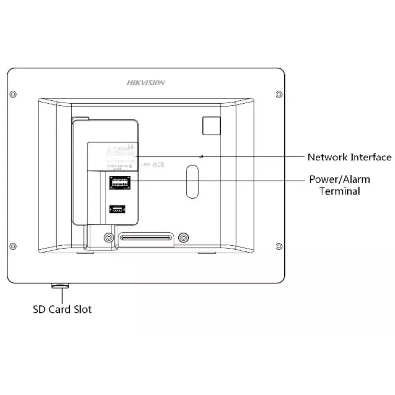 System wideodomofonowy Hikvision DS-KH6320-WTE1-W 17,8 cm (7 inch) Biały