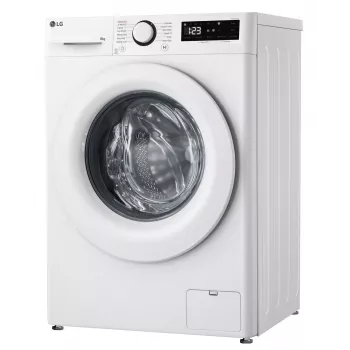 LG | Pralka | F2WR508SWW | Klasa efektywności energetycznej A-10% | Ładowanie od przodu | Wsad 8 kg | 1200 obr./min | Głębokość 47,5 cm | Szerokość 60 cm | Wyświetlacz | LED | Funkcja parowa
