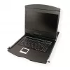 Konsola rackowa VALUE 26.99.0123, 17 cali (43,2 cm) LCD, 1280×1024, 1U, klawiatura francuska, czarna