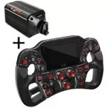 Asetek SimSports Invicta Formula Steering Wheel - Red + The Forte Wheelbase (18 Nm)
