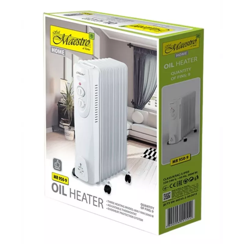 Grzejnik olejowy Maestro 9 żeber 2000W MR 950 9