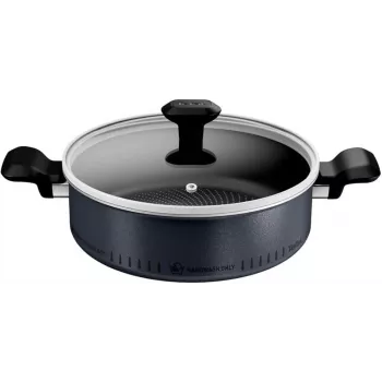 Głęboki garnek Tefal H0567042 24 cm z pokrywką — naczynie z powłoką nieprzywierającą, średnica 24 cm