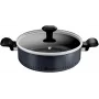 Głęboki garnek Tefal H0567042 24 cm z pokrywką — naczynie z powłoką nieprzywierającą, średnica 24 cm