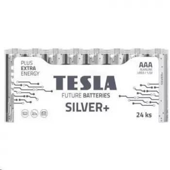 Baterie Tesla AAA Srebrny+ Alkaliczne LR03 1150 mAh (24 szt.) (13032410)