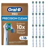 Oral B Precision Clean Toothbrush Heads 16 Pack Biały