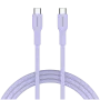 Kabel CANYON OnWire 60CL C-C 60W COLOR Pleciony 1m Fioletowy