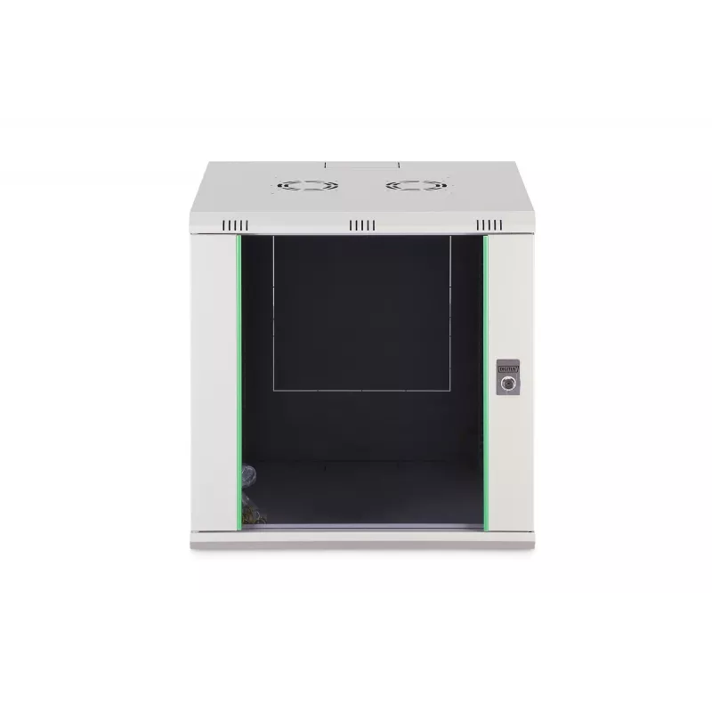 Szafa wisząca DIGITUS Dynamic-N 12U 600x600 mm IP20, zamek na klucz, zarządzanie kablami, niezmontowana