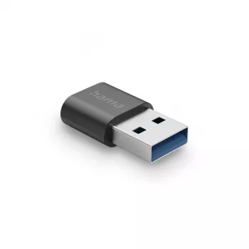 Hama USB Adapter, USB-A Plug - USB-C Socket, USB 3.2 Gen2, 10 Gbit/s