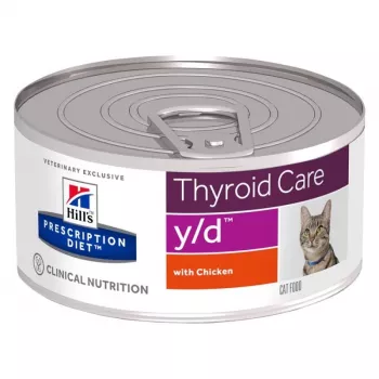 HILL'S PRESCRIPTION DIET Thyroid Care Feline y/d Mokra karma dla kota Chicken 156 g