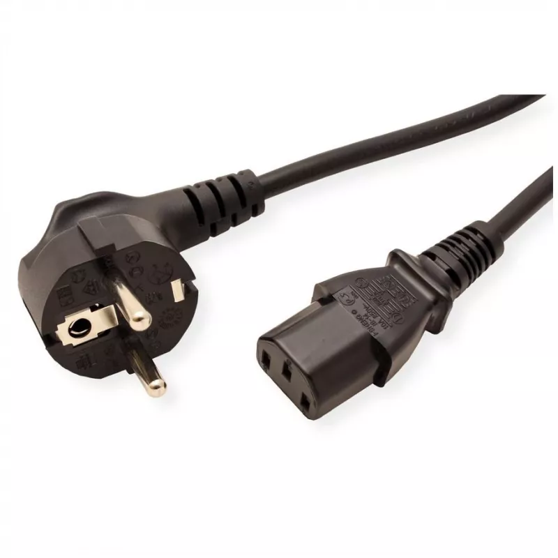 Kabel zasilający ROLINE 19.08.1014 czarny 3 m CEE 7/7 wtyczka C13
